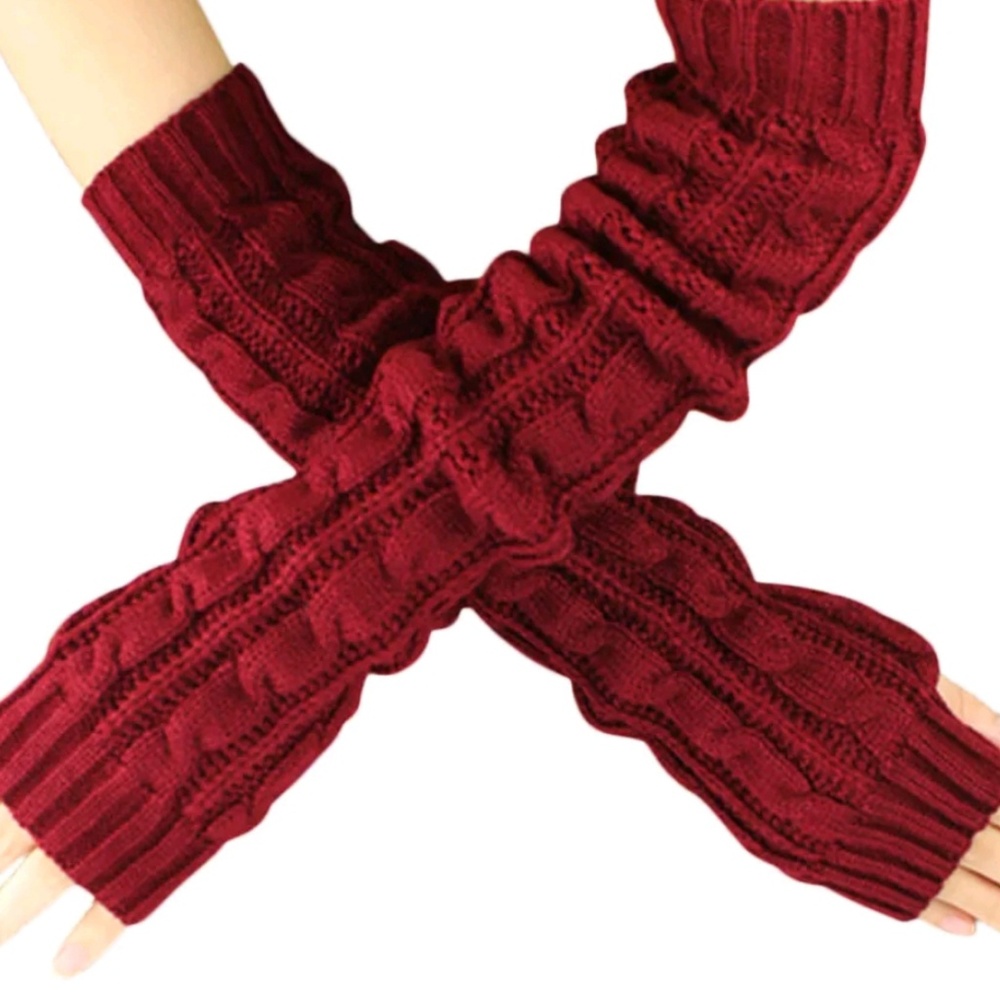 FRed arm warmers